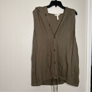 Matilda Jane Ambitious You Olive Green Lace Sleeveless Vest